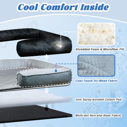 HeatRelief™ Cooling Dog Bed